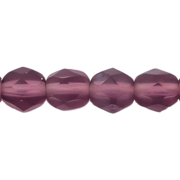 Czech Firepolish 6mm Matte - Amethyst (25pcs)