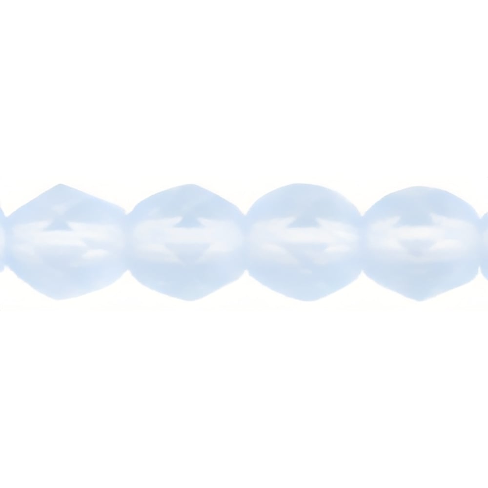Czech Firepolish 6mm Matte - Lt Sapphire (25pcs)