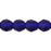 Czech Firepolish 6mm Matte - Cobalt (25pcs)