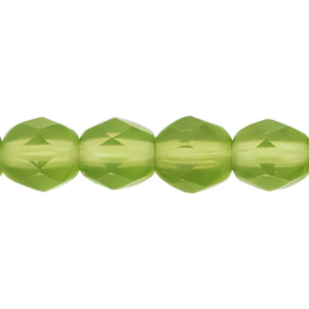 Czech Firepolish 6mm Matte - Olivine (25pcs)