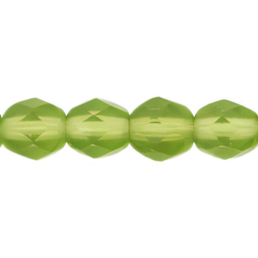 Czech Firepolish 6mm Matte - Olivine (25pcs)