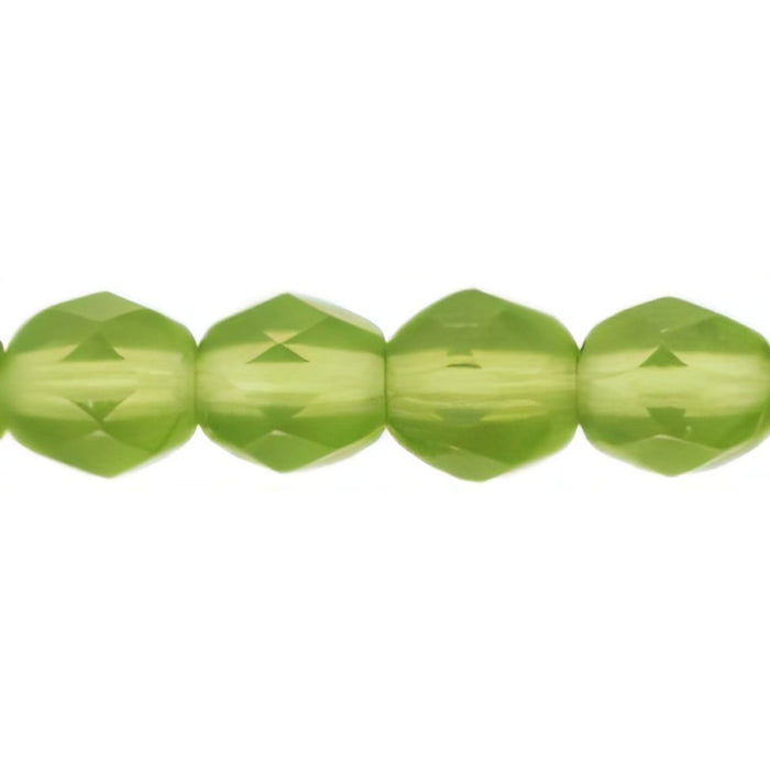 Czech Firepolish 6mm Matte - Olivine (25pcs)