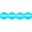 Czech Firepolish 6mm Matte - Aquamarine (25pcs)