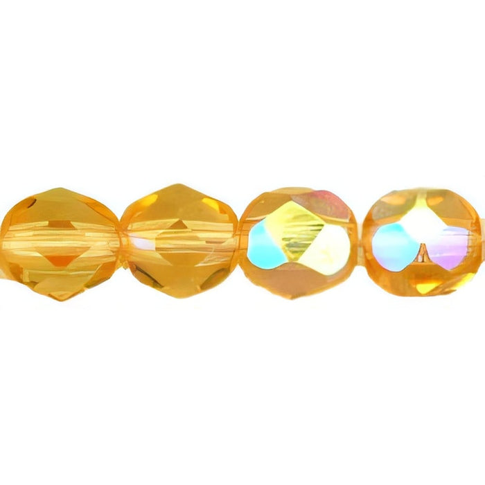 Czech Firepolish 6mm Lt Topaz AB (25pcs)