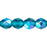 Czech Firepolish 6mm Teal AB (25pcs)