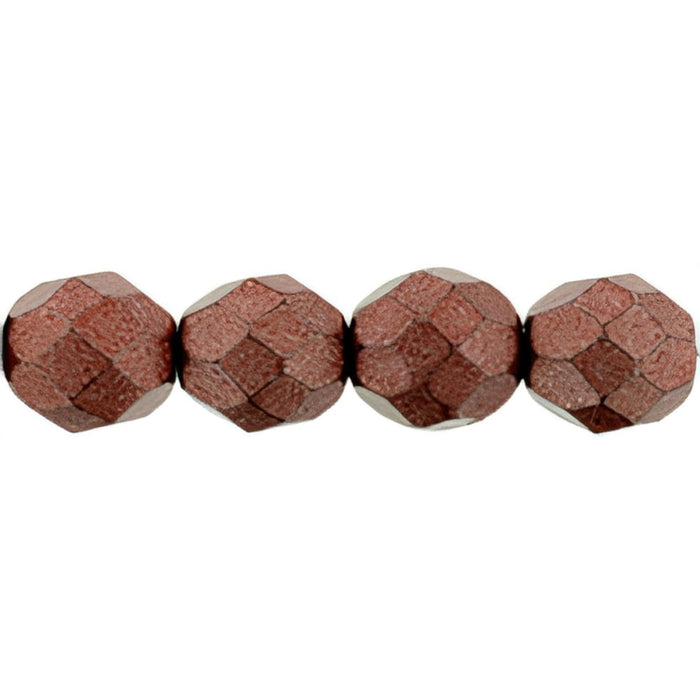 Czech Fire-Polish 8mm ColorTrends: Saturated Metallic Grenadine (25pcs)