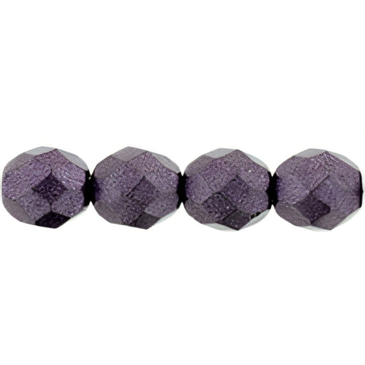 Czech Fire-Polish 8mm ColorTrends: Saturated Metallic Tawny Port (25pcs)