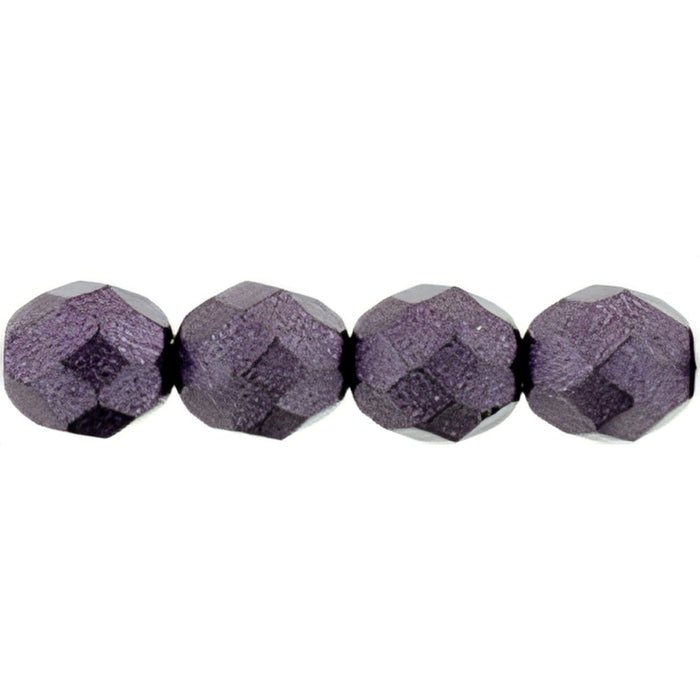 Czech Fire-Polish 8mm ColorTrends: Saturated Metallic Tawny Port (25pcs)