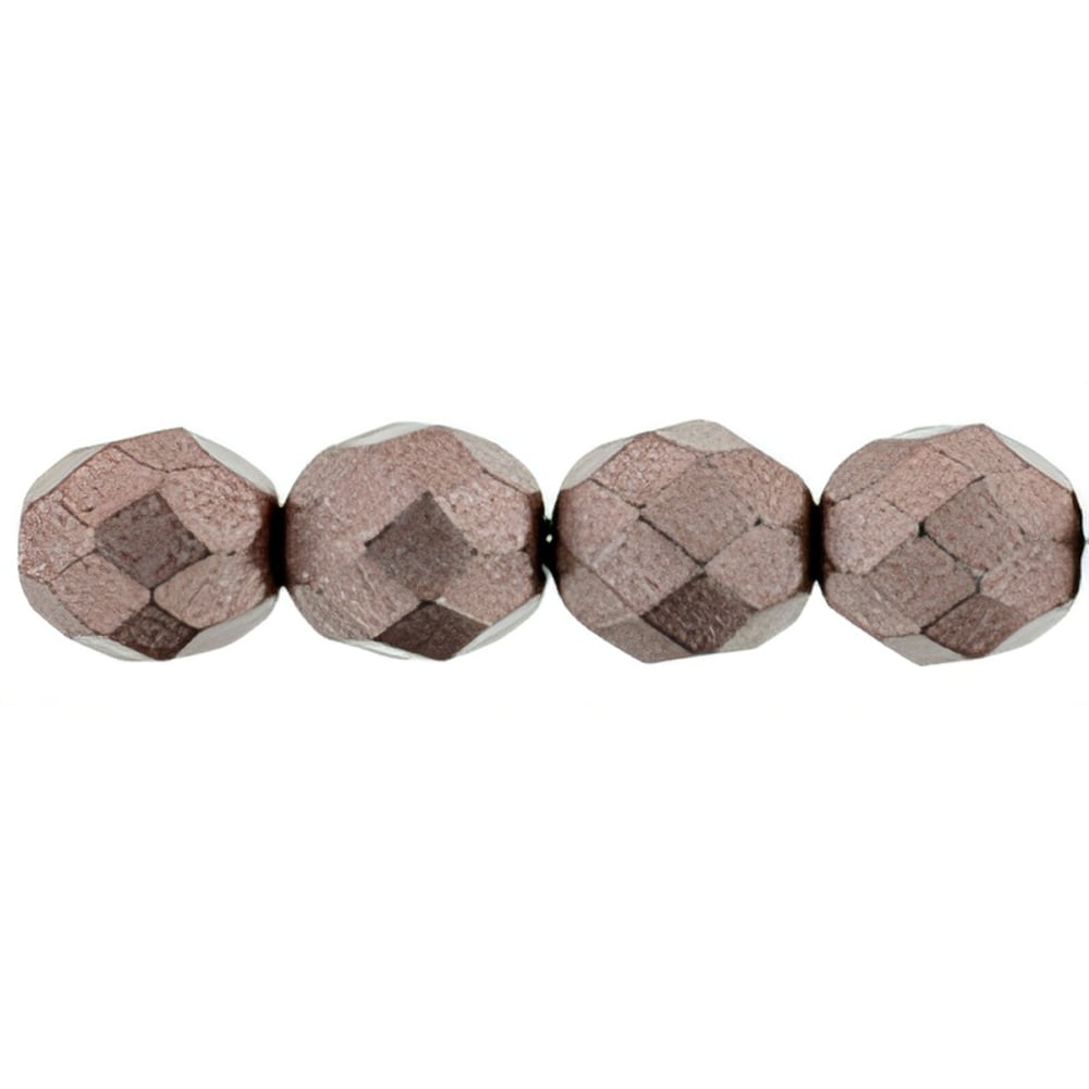 Czech Fire-Polish 8mm ColorTrends: Saturated Metallic Butterum (25pcs)