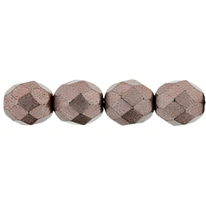 Czech Fire-Polish 8mm ColorTrends: Saturated Metallic Butterum (25pcs)