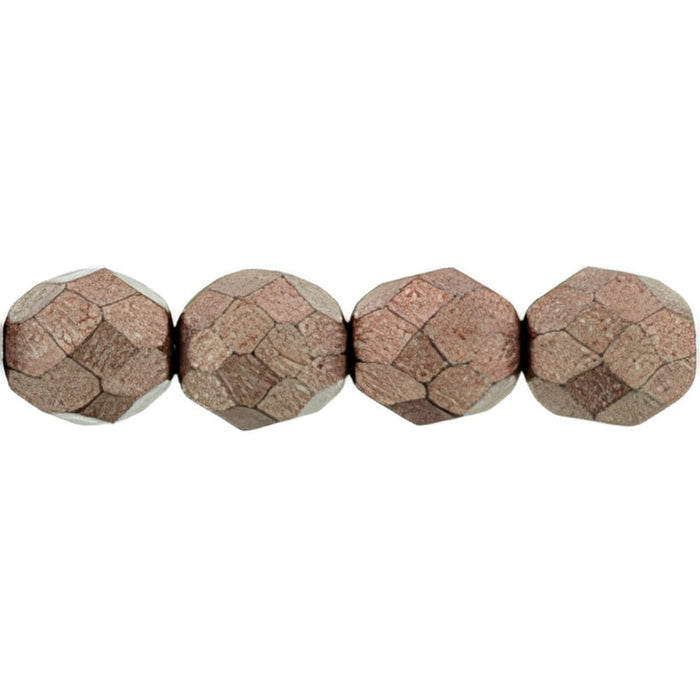 Czech Fire-Polish 8mm ColorTrends: Saturated Metallic Autumn Maple (25pcs)