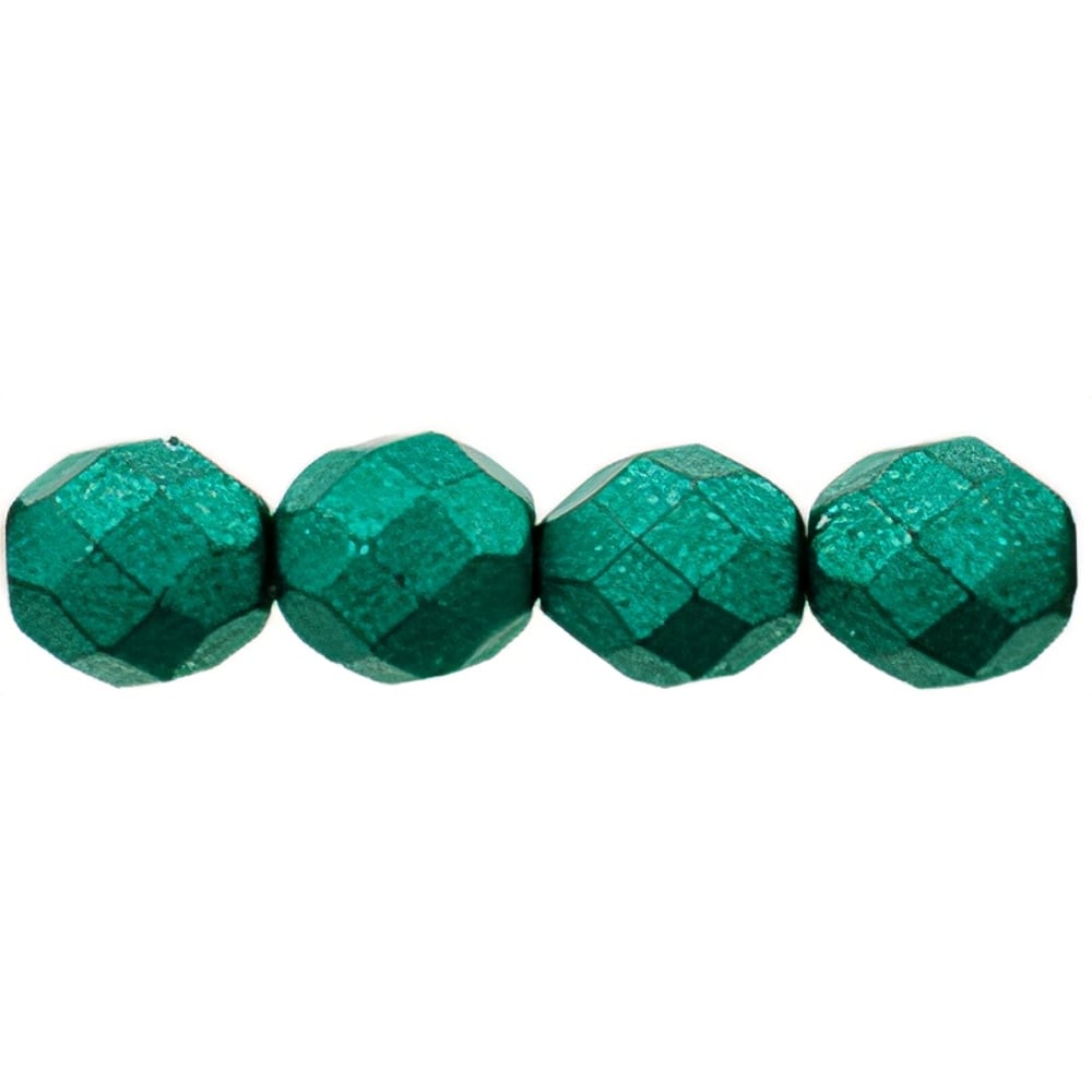 Czech Fire-Polish 8mm ColorTrends: Saturated Metallic Arcadia (25pcs)