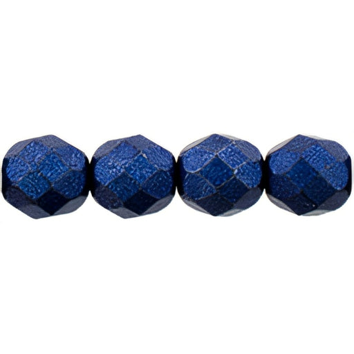 Czech Fire-Polish 8mm ColorTrends: Saturated Metallic Super Violet (25pcs)