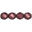Czech Fire-Polish 8mm ColorTrends: Saturated Metallic Red Pear (25pcs)