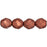 Czech Fire-Polish 8mm ColorTrends: Saturated Metallic Valiant Poppy (25pcs)