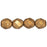 Czech Fire-Polish 8mm ColorTrends: Saturated Metallic Ceylon Yellow (25pcs)