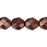 Czech Fire-Polish 8mm ColorTrends: Saturated Metallic Chicory Coffee (25pcs)