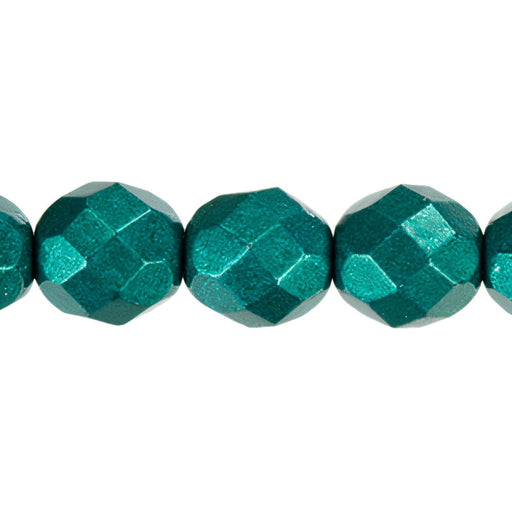 Czech Fire-Polish 8mm ColorTrends: Saturated Metallic Forest Biome (25pcs)