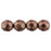 Czech Firepolish 8mm ColorTrends: Sueded Gold Ash Rose (25pcs)