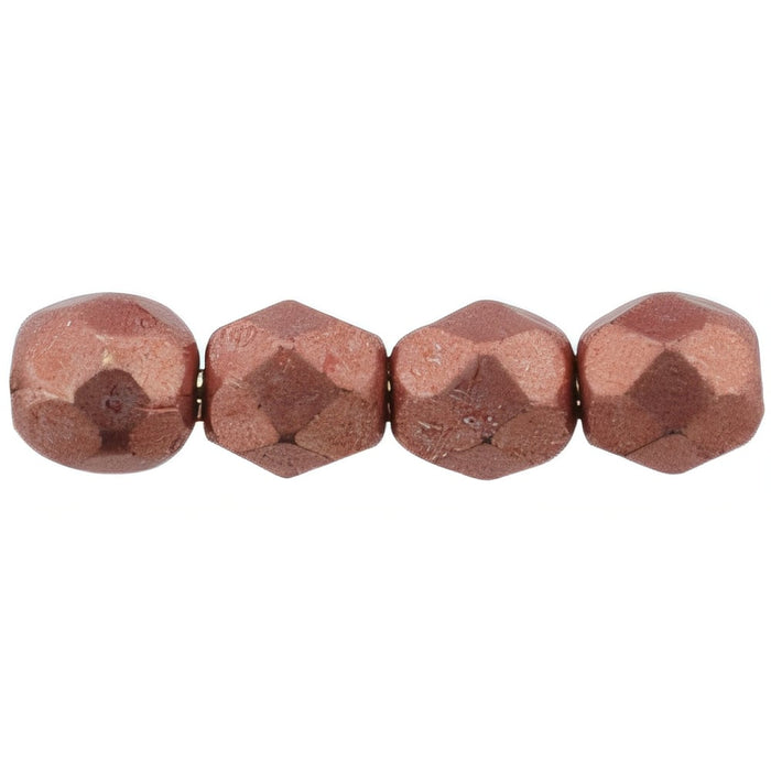 Czech Firepolish 8mm ColorTrends: Sueded Gold Lantana (25pcs)