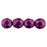 Czech Firepolish 8mm ColorTrends: Sueded Gold Fuchsia Red (25pcs)