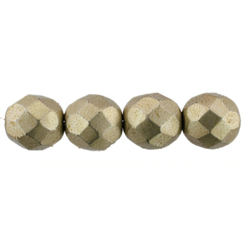 Czech Firepolish 8mm ColorTrends: Sueded Gold Cloud Dream (25pcs)