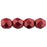 Czech Firepolish 8mm ColorTrends: Sueded Gold Samba Red (25pcs)
