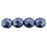 Czech Firepolish 8mm ColorTrends: Sueded Gold Provence (25pcs)