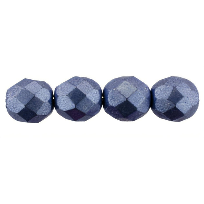 Czech Firepolish 8mm ColorTrends: Sueded Gold Provence (25pcs)