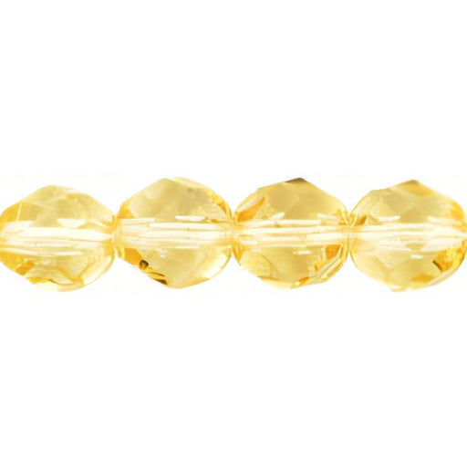 Czech Fire-Polish 8mm Lt Topaz (25pcs)