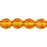 Czech Fire-Polish 8mm Med Topaz (25pcs)