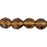 Czech Fire-Polish 8mm Smoky Topaz (25pcs)