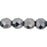 Czech Fire-Polish 8mm Hematite (25pcs)