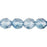 Czech Fire-Polish 8mm Luster - Transparent Blue (25pcs)