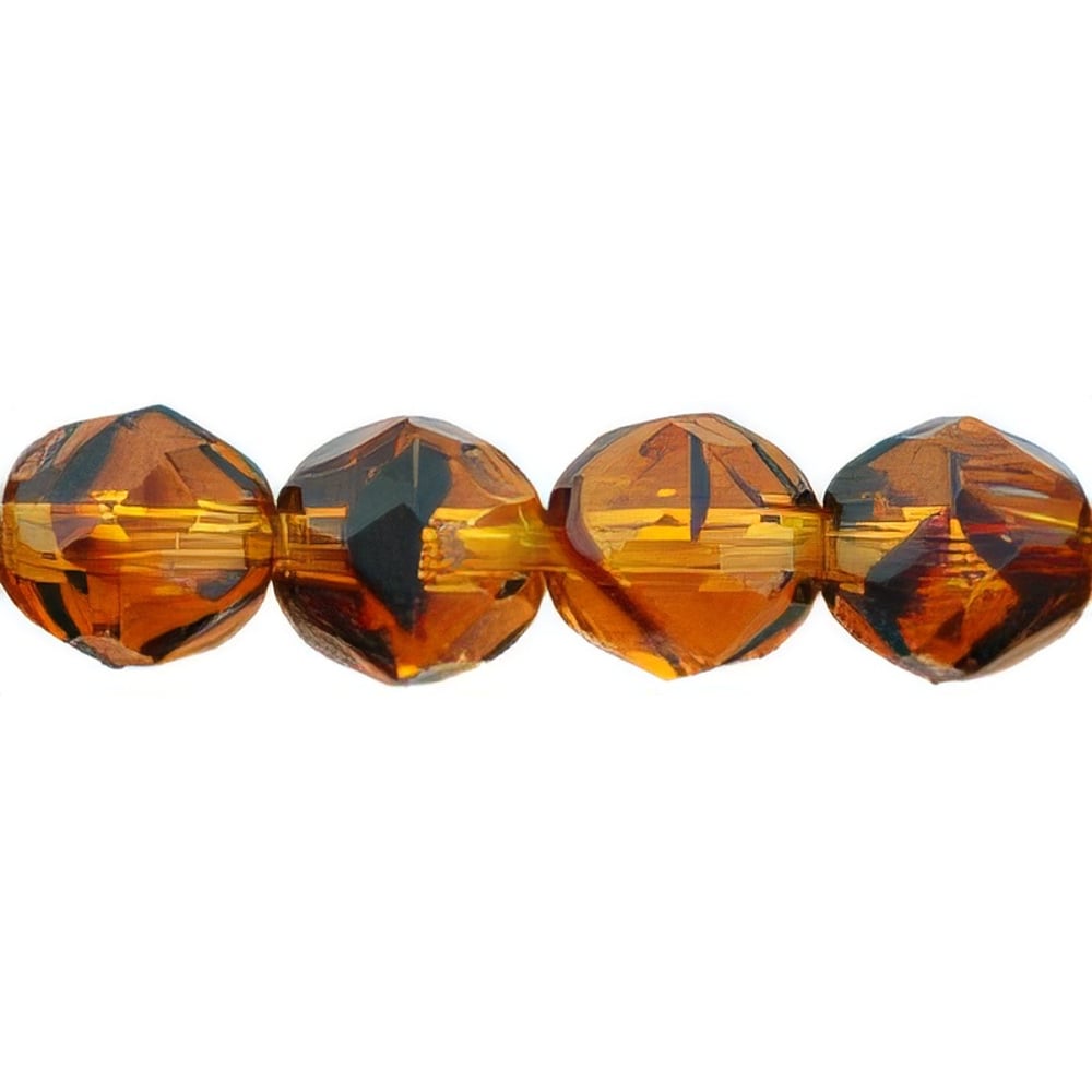 Czech Fire-Polish 8mm Lt Tortoise (25pcs)
