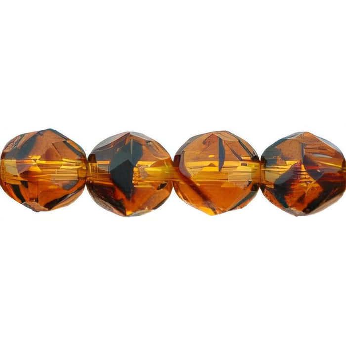 Czech Fire-Polish 8mm Lt Tortoise (25pcs)