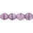 Czech Fire-Polish 8mm Crystal/Coral Amethyst (25pcs)