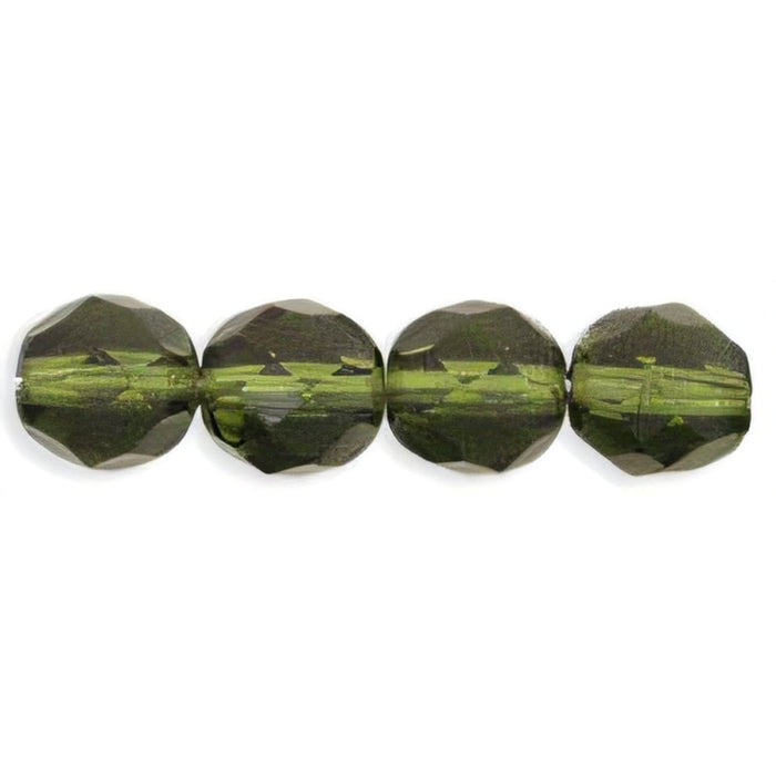 Czech Fire-Polish 8mm Dk Olive (25pcs)