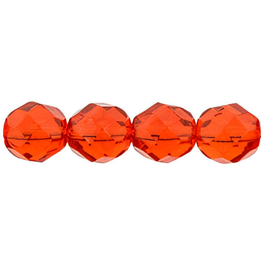 Czech Fire-Polish 8mm Hyacinth (25pcs)
