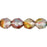 Czech Fire-Polish 8mm Luster - Pink/Crystal (25pcs)