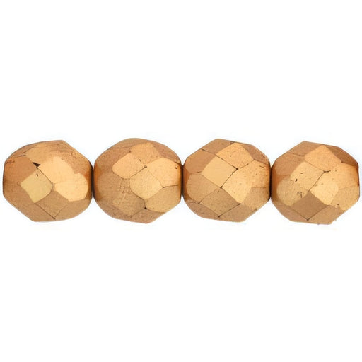 Czech Fire-Polish 8mm Matte - Metallic Flax (25pcs)