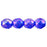 Czech Fire-Polish 8mm Luster Iris - Sapphire (25pcs)