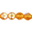 Czech Firepolish 8mm Med Topaz AB (25pcs)
