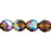Czech Firepolish 8mm Smoky Topaz AB (25pcs)