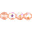 Czech Firepolish 8mm Rosaline AB (25pcs)