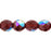Czech Firepolish 8mm Ruby AB (25pcs)
