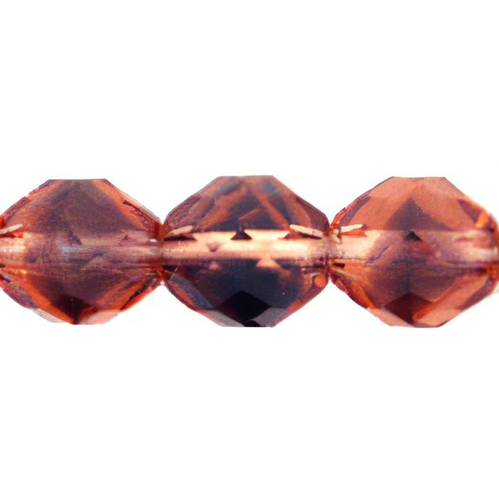 Czech Fire-Polish 10mm Rosaline/Amethyst (25pcs)