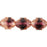 Czech Antique Style Faceted 10 x 8mm - Oval Rosaline/Amethyst (25pcs)
