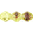 Czech Crackle Firepolish 10mm Olivine/Amethyst (25pcs)