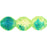 Czech Crackle Firepolish 10mm Green/Blue (25pcs)
